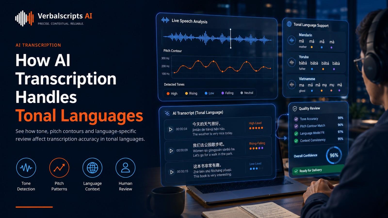 Translation QA workflow dashboard showing source checks, glossary validation, human review and final approval