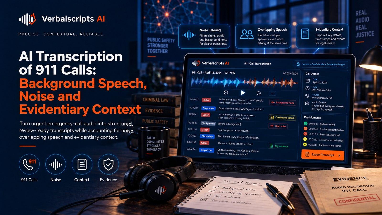 How to Quality-Control AI-Translated Legal Documents - Verbalscripts AI workflow illustration