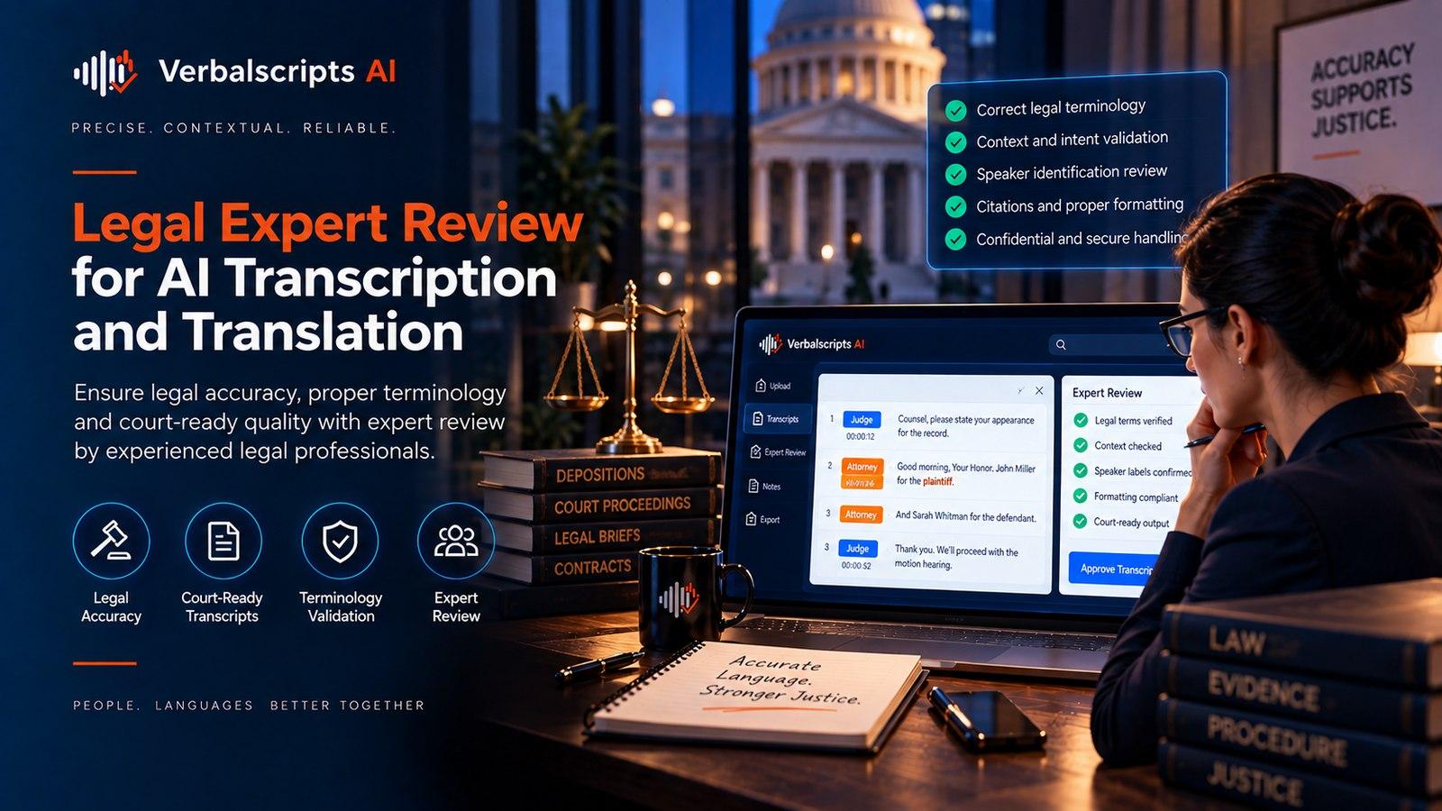 Premium editorial illustration representing when generalist review is enough and when you need a domain expert with structured language data and quality review